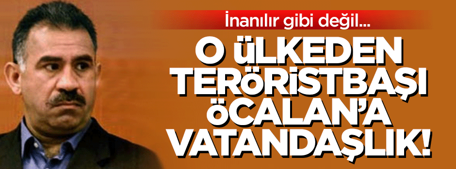 O ülkeden Öcalan'a onursal vatandaşlık!