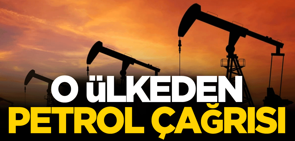 O ülkeden petrol çağrısı!