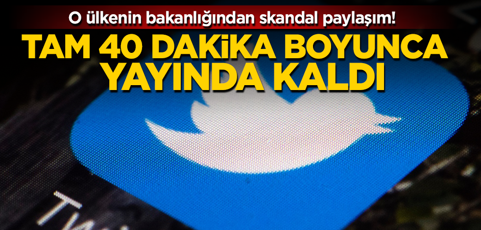 O ülkenin bakanlığından skandal paylaşım! Öyle bir sitenin linkini paylaştılar ki!