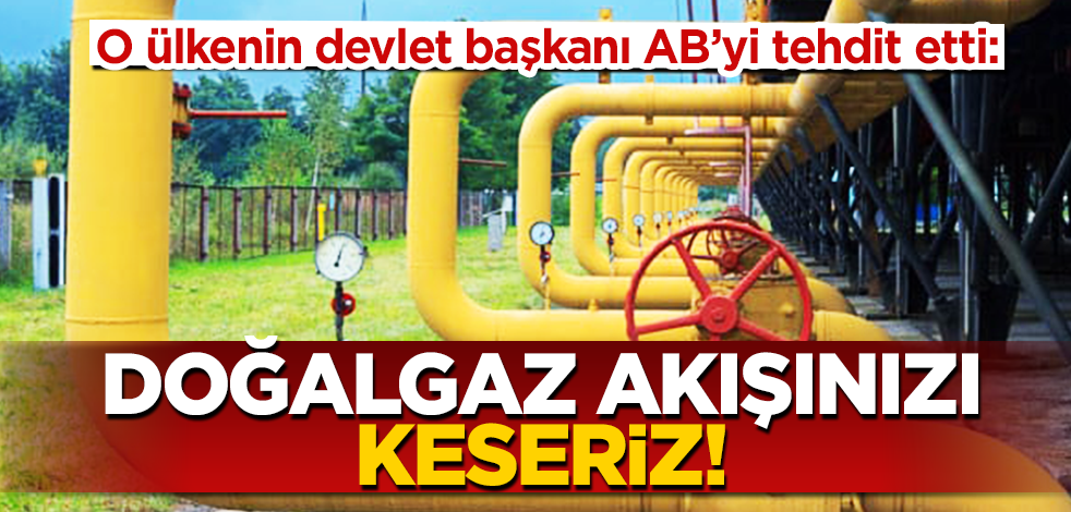 O ülkenin devlet başkanı AB’yi tehdit etti: Gaz akışınızı keseriz!