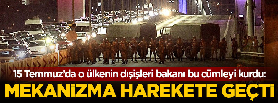 O ülkenin dışişleri bakanı bu cümleyi kurdu: Mekanizma harekete geçti