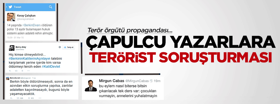 O yazarlara ''Terör'' soruşturması