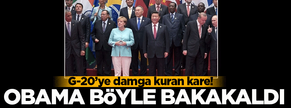 Obama böyle bakakaldı!
