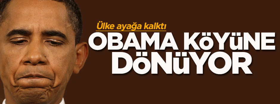 Obama köyüne dönüyor