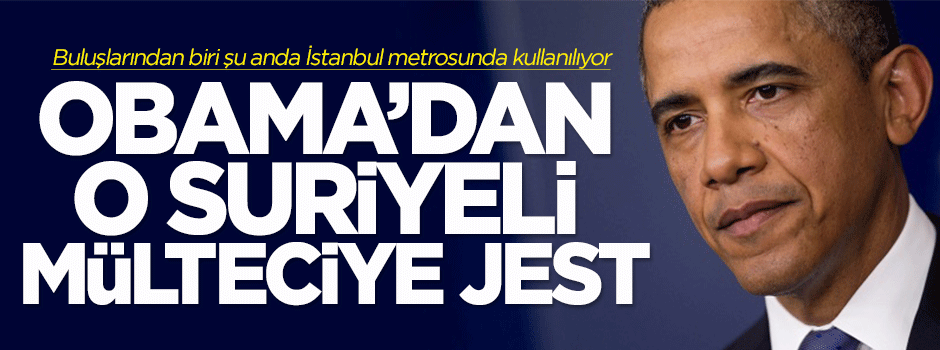 Obama'dan Suriyeli mülteciye jest