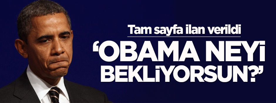 Obama'ya Suriye çağrısı