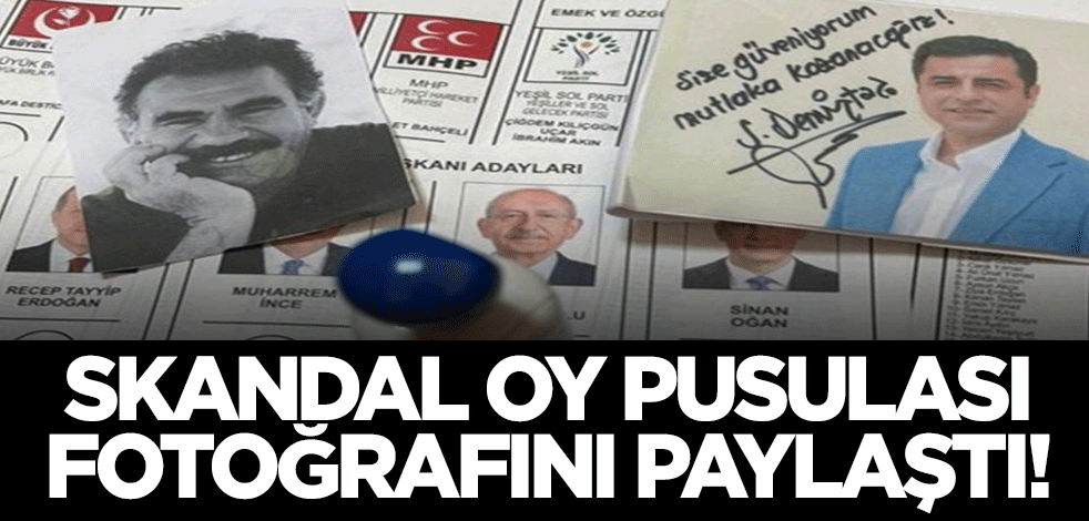 Öcalan ve Demirtaş fotoğraflarını da yanında götürüp Kılıçdaroğlu'na oy verdi!