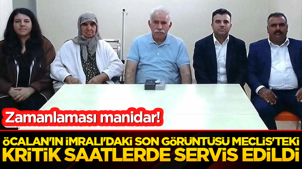 Öcalan'ın İmralı'daki son görüntüsü Meclis'teki kritik saatlerde servis edildi!
