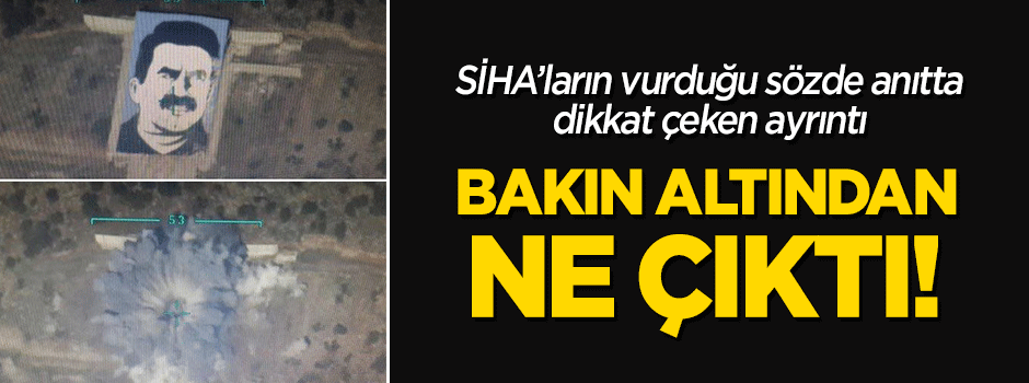 Öcalan'ın sözde anıtının altından bakın ne çıktı