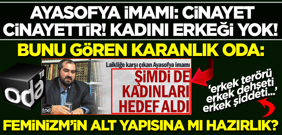 Odatv, Ayasofya Camii İmamı Mehmet Boynukalın'ı 'kadınlar' üzerinden hedef aldı!