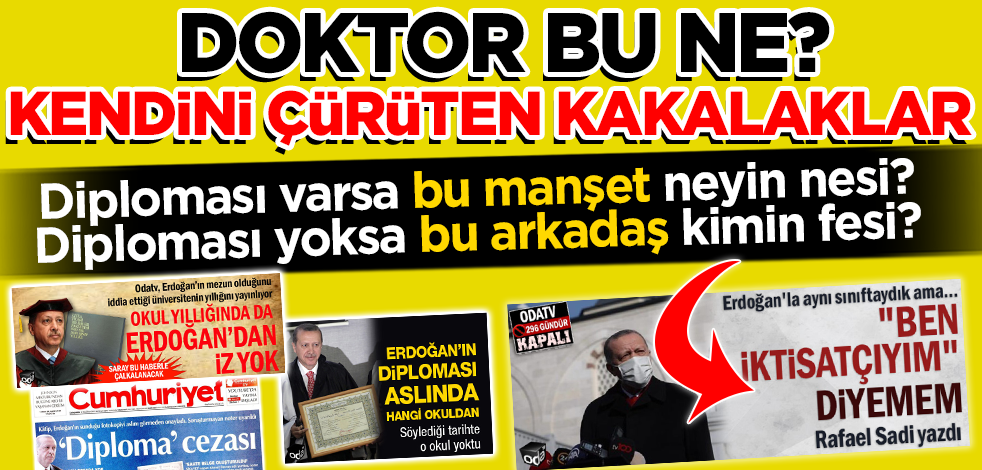 Odatv 'Erdoğan'ın diploması yok' yalanını kendi çürüttü