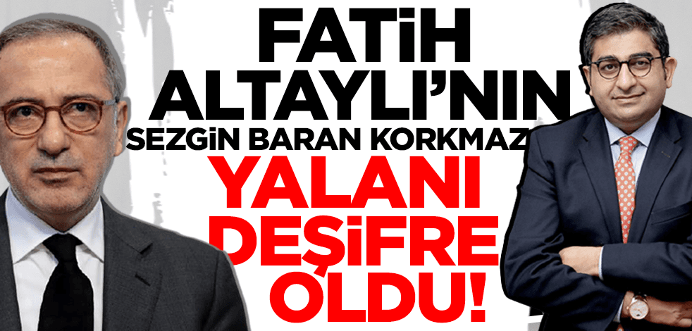 Odatv uyanıklık yapmak istedi ama... Fatih Altaylı'nın 'Sezgin Baran Korkmaz' yalanı elinde patladı