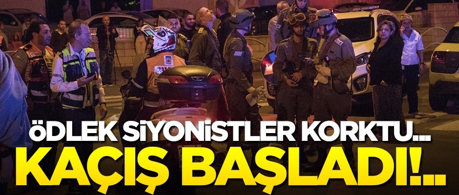 Ödlek Siyonistler Hamas'tan korktu... Kaçış başladı!