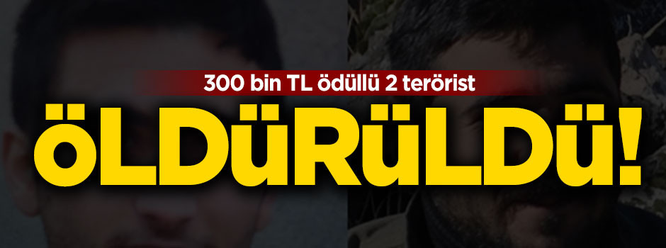 Ödüllü teröristler öldürüldü