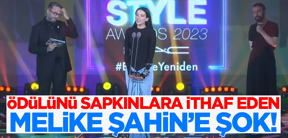 Ödülünü LGBT'li sapkınlara ithaf eden Melike Şahin'e şok!