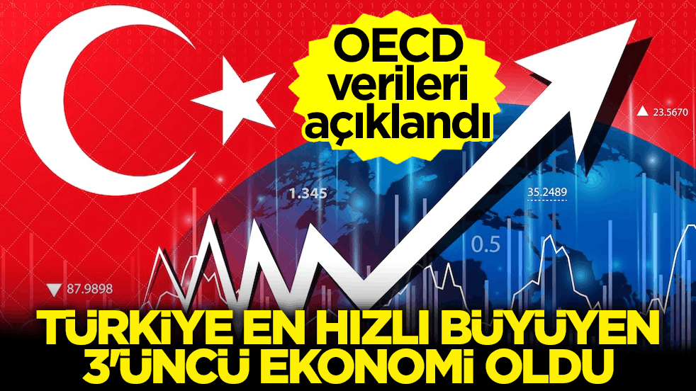 OECD verileri açıklandı: Türkiye en hızlı büyüyen 3'üncü ekonomi oldu