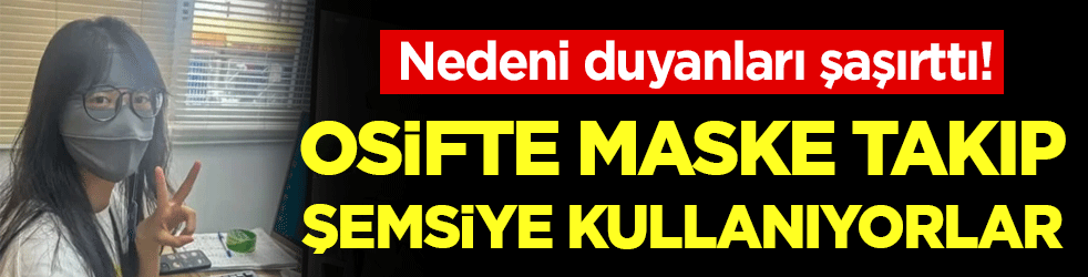 Ofiste maske takıp şemsiye kullanıyorlar! Nedenini duyanlar şaştı kaldı!