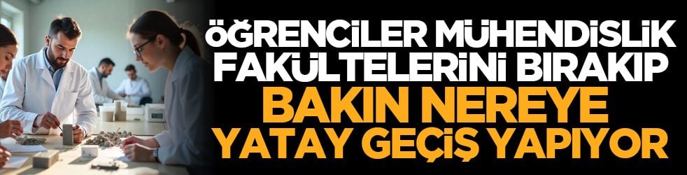 Öğrenciler mühendislik fakültelerini bırakıp bakın nereye yatay geçiş yapıyor