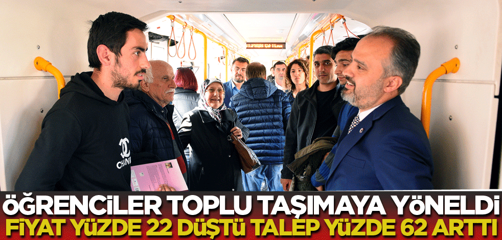 Öğrenciler toplu taşımaya yöneldi! Fiyat yüzde 22 düştü, talep yüzde 62 arttı