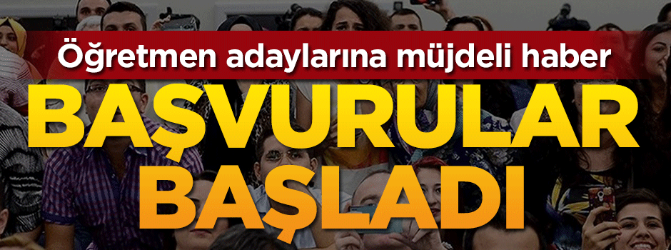 Öğretmen adaylarına müjdeli haber: Bugün başladı