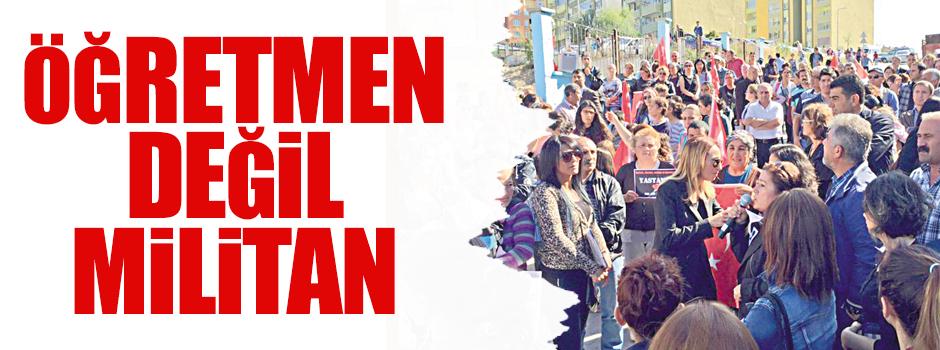 Öğretmen değil HDP militanı!