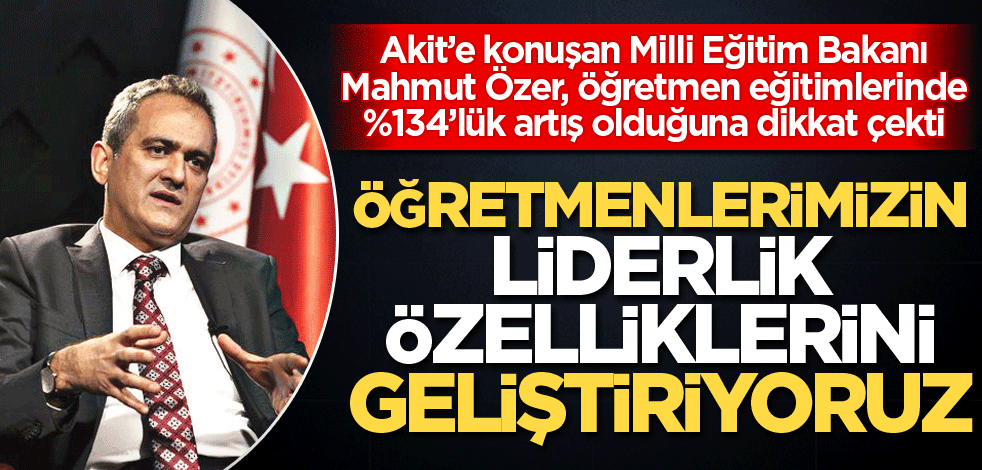 Öğretmenlerimizin liderlik özelliklerini geliştiriyoruz