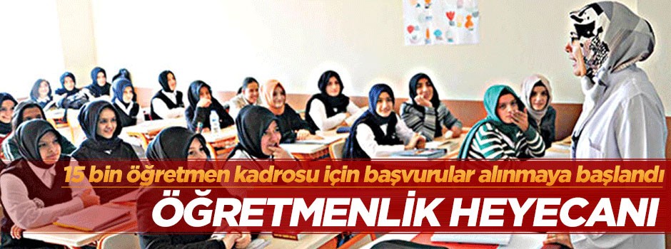 Öğretmenlik heyecanı