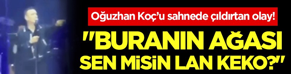 Oğuzhan Koç seyircinin yaptığını görünce çılgına döndü: 'Buranın ağası sen misin keko'?