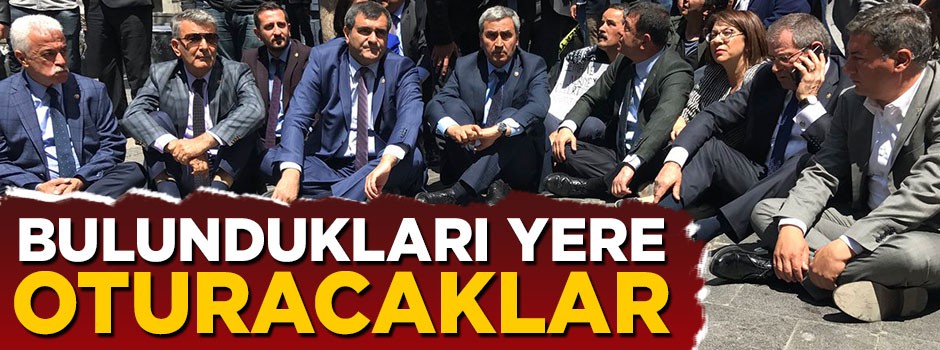 OHAL'i bahane eden CHP'den oturma eylemi