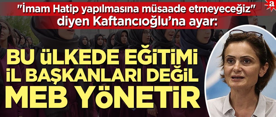Öksüz'den Kaftancıoğlu'na sert tepki: Eğitimi il başkanları değil MEB yönetir