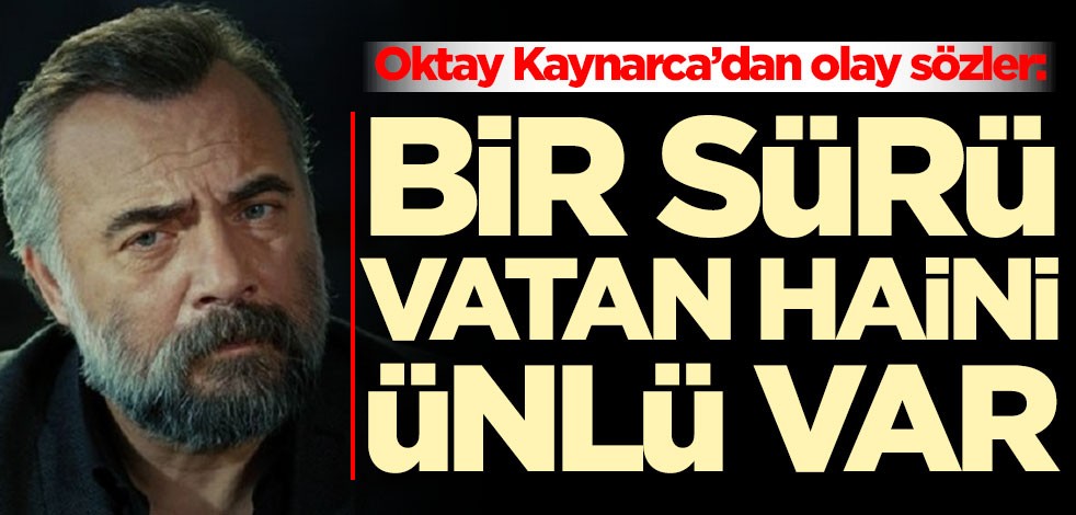 Oktay Kaynarca’dan olay sözler: Bir sürü vatan haini ünlü var