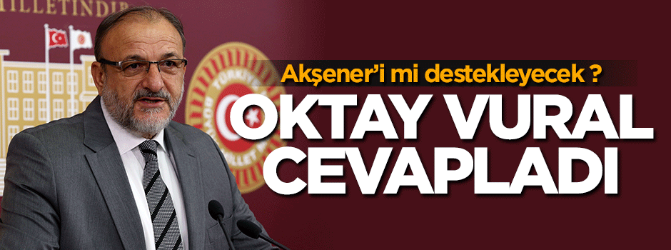 Oktay Vural Akşener'i mi destekleyecek? Cevap verdi