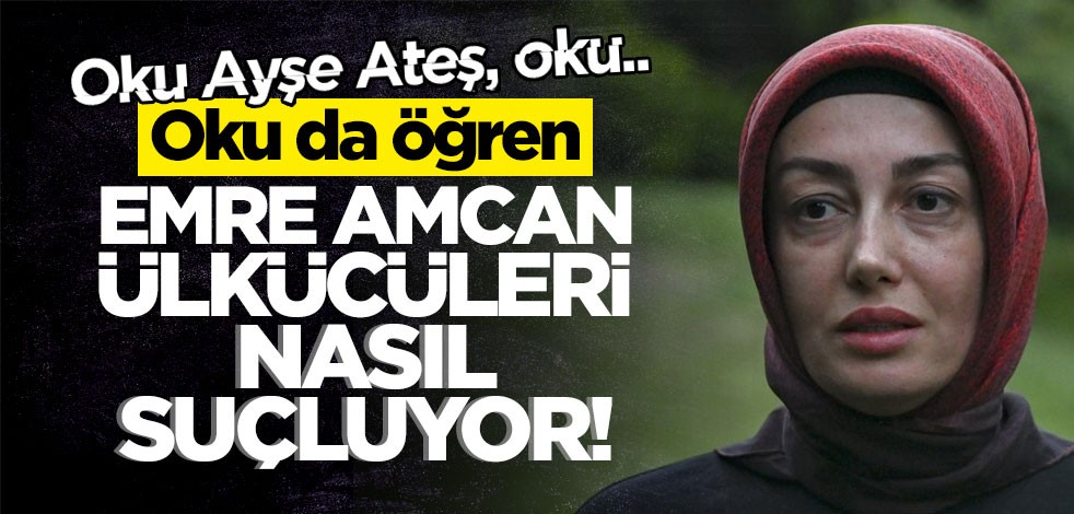 Oku Ayşe Ateş, oku.. Oku da öğren, Emre amcan ülkücüleri nasıl suçluyor!