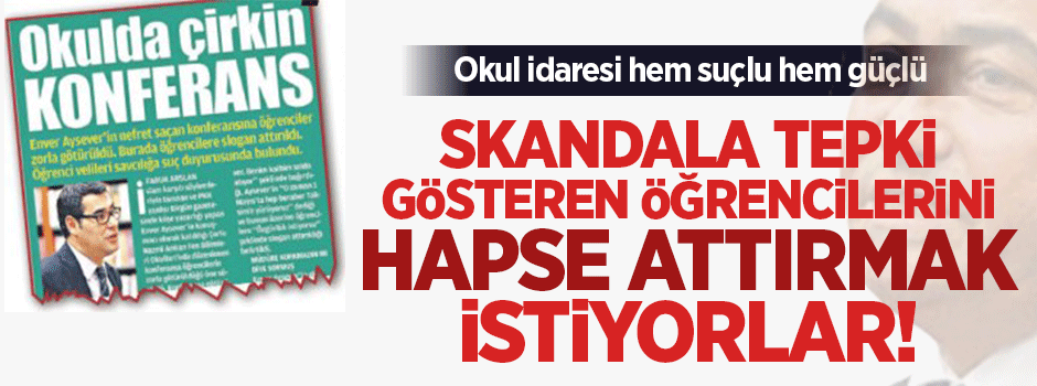 Okul idaresi hem suçlu hem güçlü!
