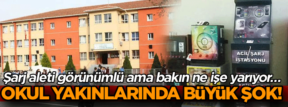 Okul yakınlarında büyük şok! Şarj aleti görünümlü ama bakın ne işe yarıyor…