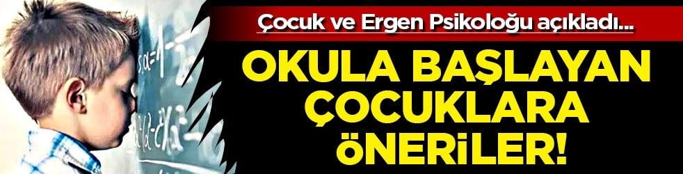 Okula başlayan çocukların ailelerine öneriler: Korkacak hiçbir şey yok demek yerine duygusuna eşlik edilmeli
