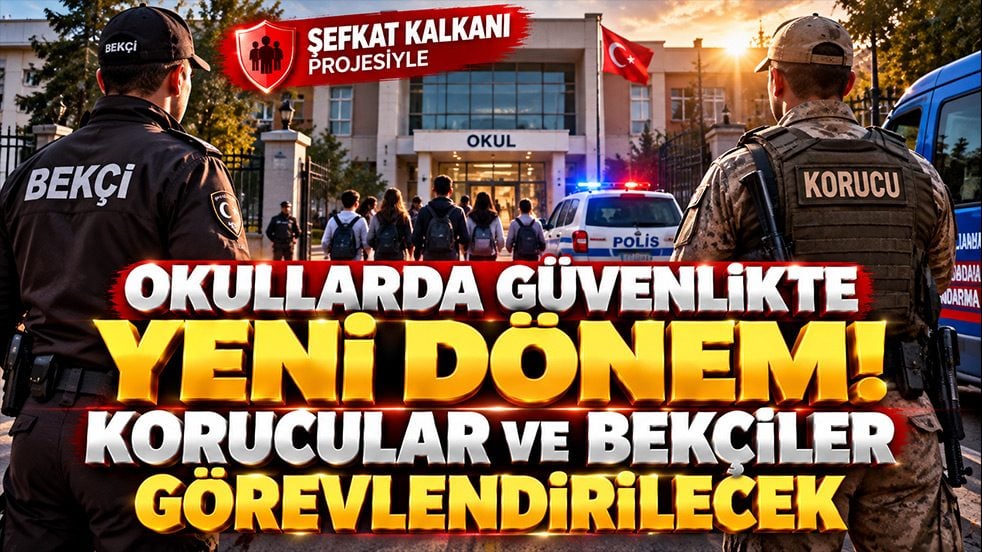 Okullarda güvenlikte yeni dönem! Artık onlar da görev yapacak!
