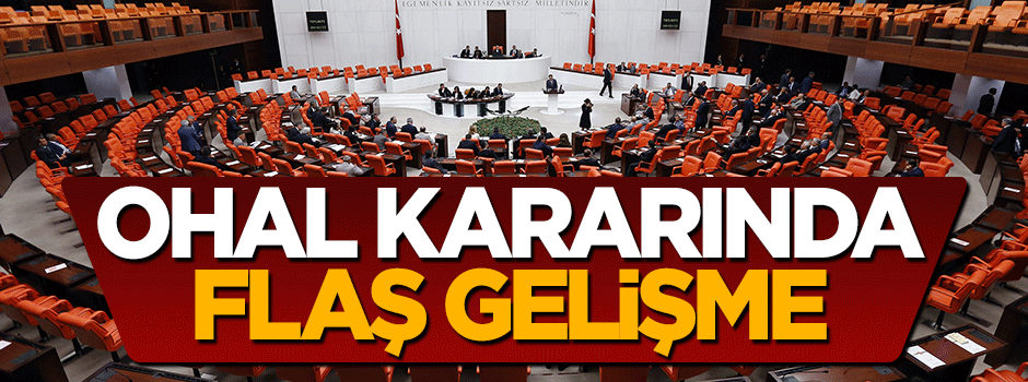 Olağanüstü hal Meclis'e sunuldu