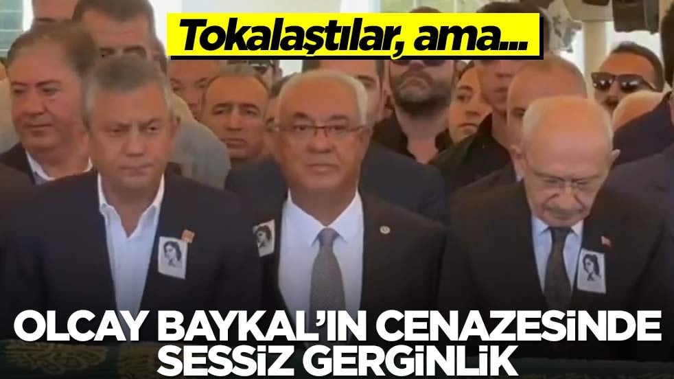 Olcay Baykal'ın cenazesinde dikkat çeken anlar: Kılıçdaroğlu ile Özel tokalaştı göz göze gelmediler