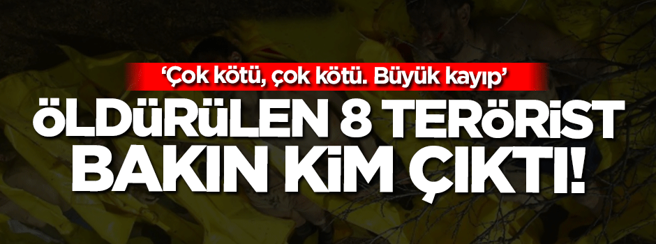 Öldürülen 8 terörist bakın kimmiş!