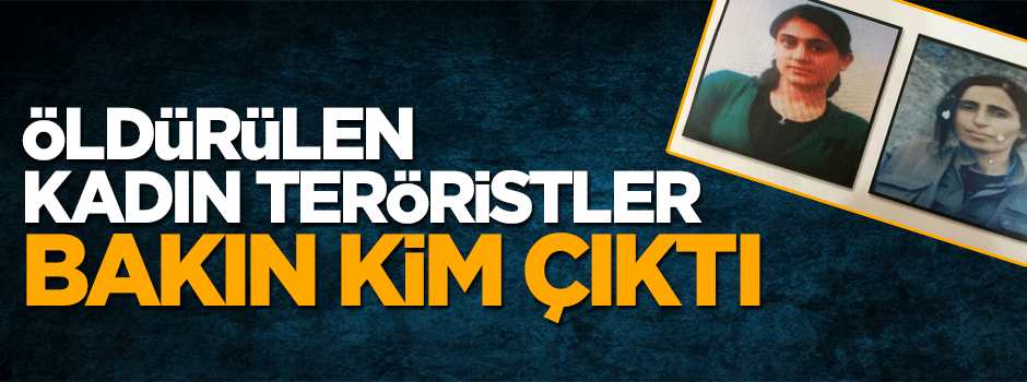 Öldürülen PKK'lı kadın teröristler bakın kim çıktı