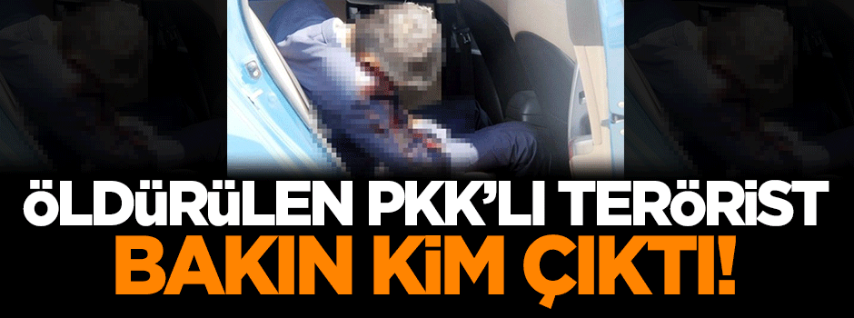 Öldürülen PKK'lı terörist bakın kim çıktı!