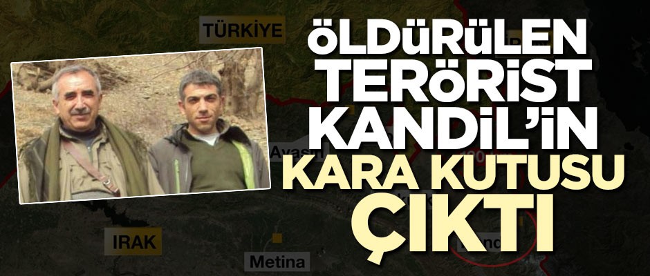 Öldürülen terörist Kandil'in kara kutusu çıktı