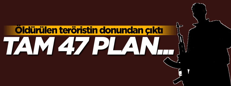 Öldürülen teröristin donundan çıktı!