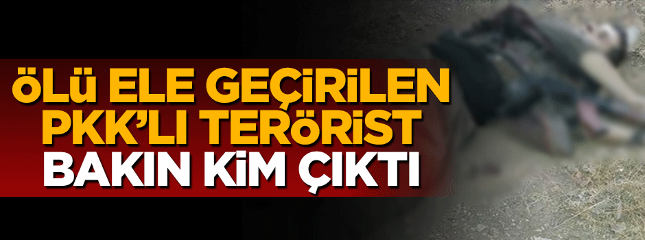 Ölü ele geçirilen PKK'lı terörist bakın kim çıktı