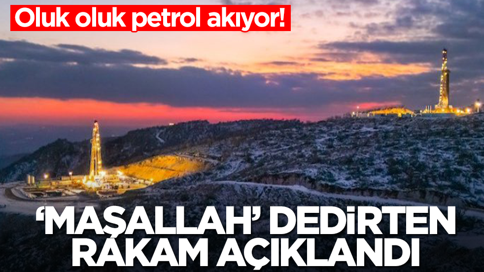 Oluk oluk petrol akıyor: 'Maşallah' dedirten rakam açıklandı