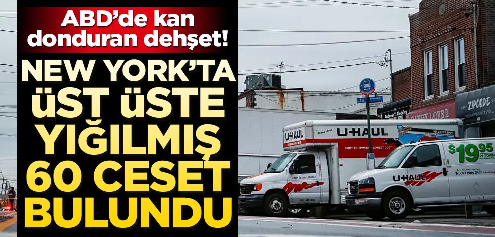 Ölülerle dolup taşan cenaze evinin kamyonlara yüklediği cesetlere operasyon