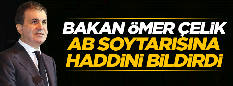 Ömer Çelik AB komiserine haddini bildirdi: Türkiye'yi satın alamazsınız