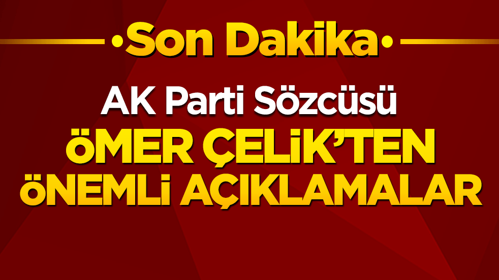 Ömer Çelik: Türkiye barış görüşmelerine katkı veriyor