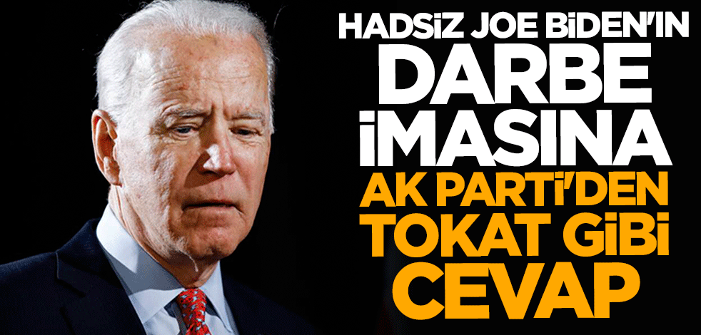Ömer Çelik'ten hadsiz Joe Biden'a tokat gibi cevap